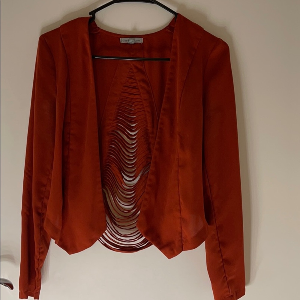 Orange blazer